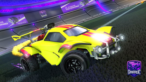 A Rocket League car design from Rayderr