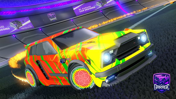 A Rocket League car design from MrPoisson