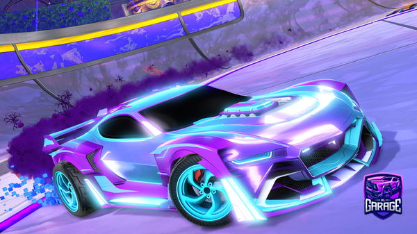 A Rocket League car design from SP4RKY08