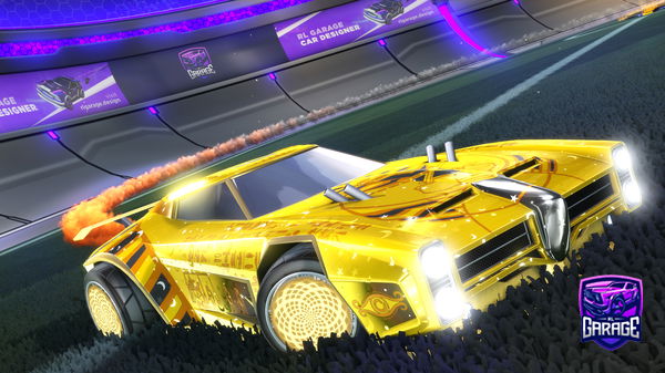A Rocket League car design from Mogadoo11