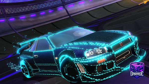 A Rocket League car design from Hotrod_hotdogs