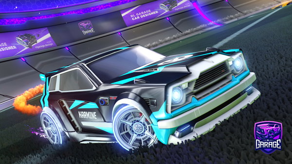A Rocket League car design from Moon_skg