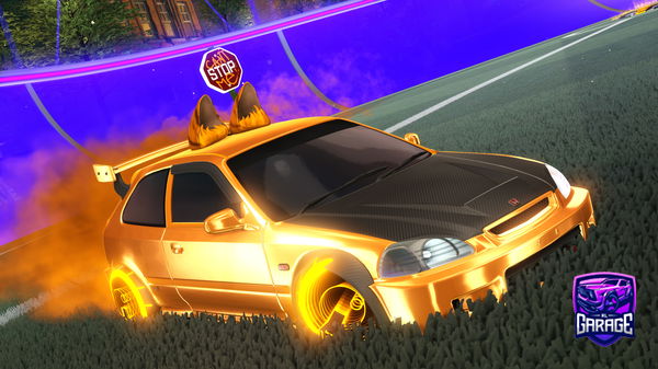 A Rocket League car design from Cat-voitel