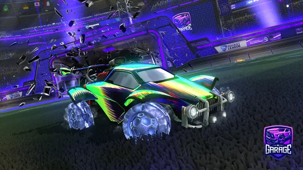 A Rocket League car design from ZeroFoxxo