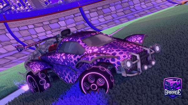 A Rocket League car design from -Mouni-