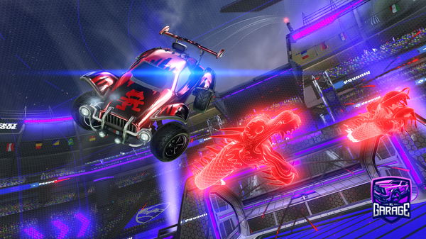 A Rocket League car design from Vey_RL