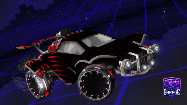 A Rocket League car design from Rayzr-