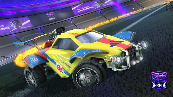 A Rocket League car design from Crayonzs