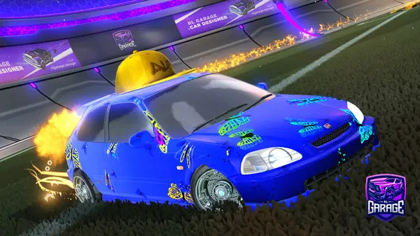 A Rocket League car design from THEO67210