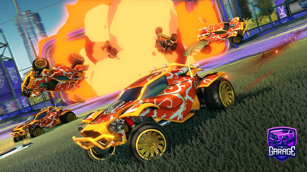 A Rocket League car design from MMittor