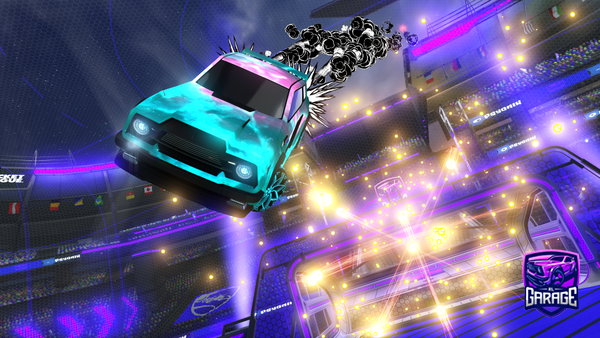 A Rocket League car design from D347H-R1DDL3