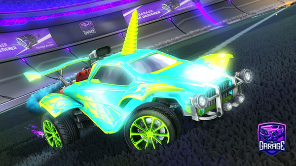 A Rocket League car design from dangerduck