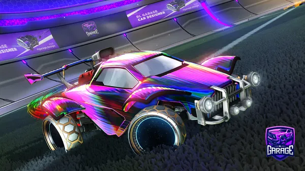 A Rocket League car design from ZeroFoxxo