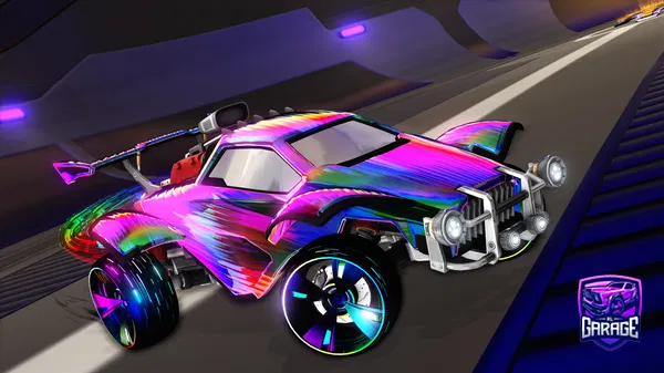 A Rocket League car design from ZeroFoxxo
