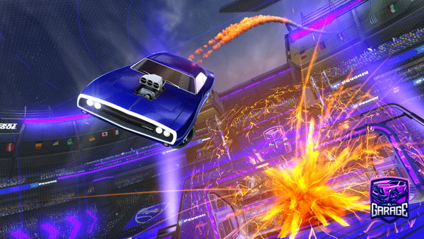 A Rocket League car design from __hi__