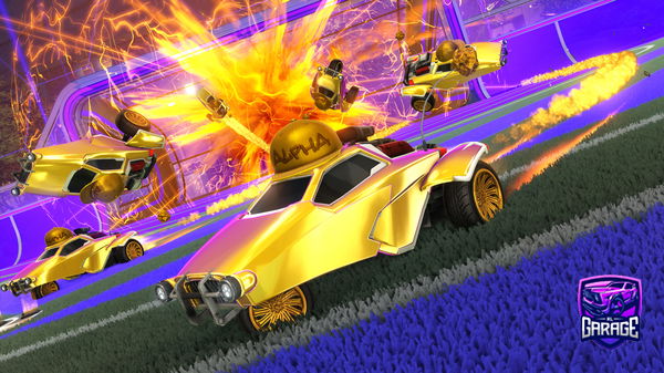 A Rocket League car design from M1stic00