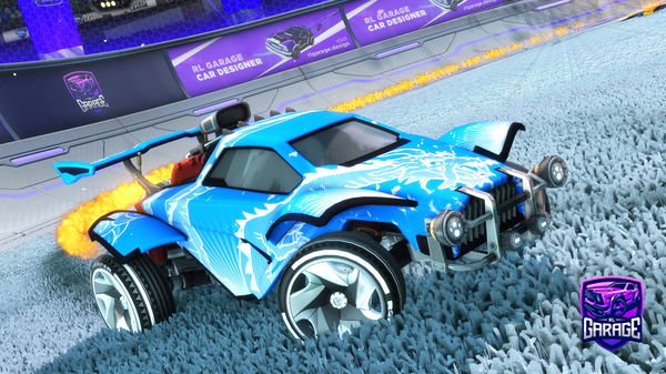 A Rocket League car design from Industryfox