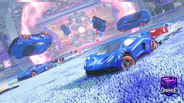 A Rocket League car design from OhmyThe