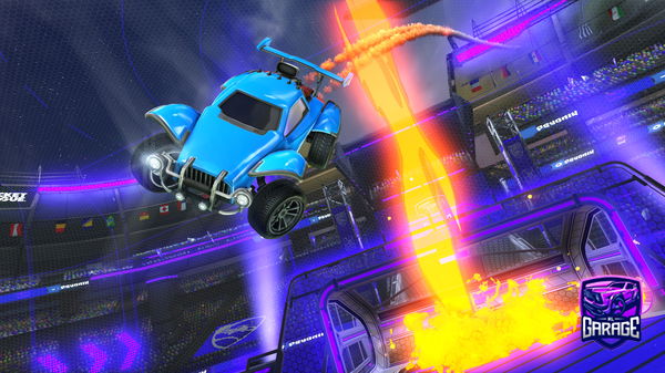 A Rocket League car design from CyberGamez