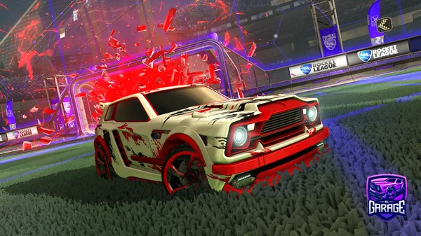 A Rocket League car design from FireFox14
