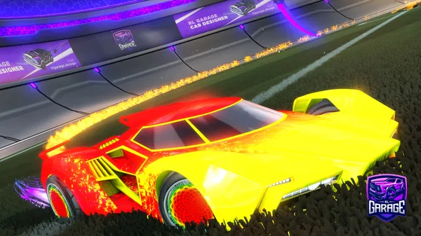 A Rocket League car design from gmgk7890