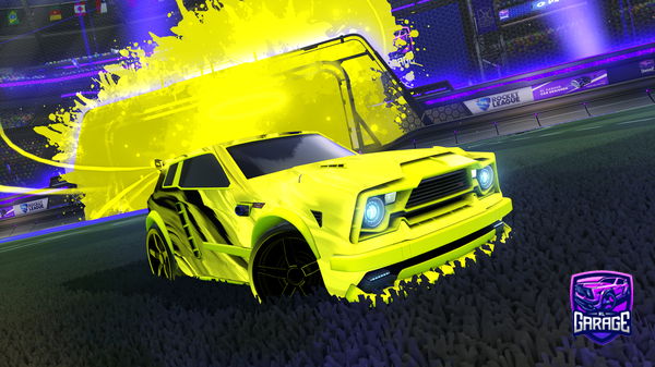 A Rocket League car design from Retraktable