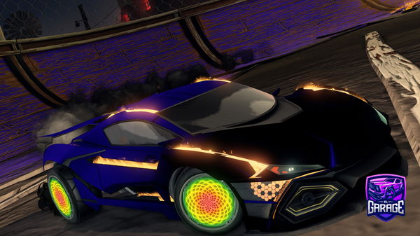 A Rocket League car design from Triniku