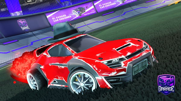 A Rocket League car design from Samuraking