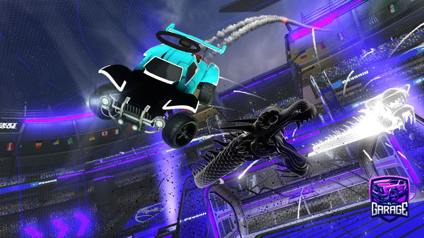 A Rocket League car design from Mangnua