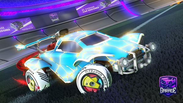 A Rocket League car design from Dreshark