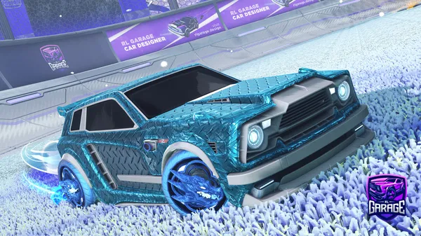 A Rocket League car design from Cosplash