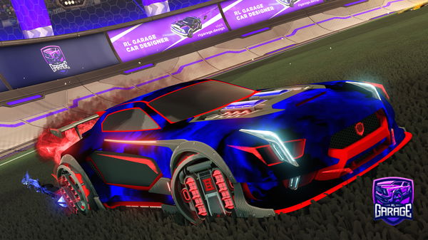 A Rocket League car design from ShadowFox001