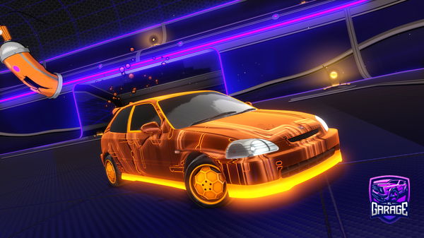 A Rocket League car design from Fire_Tiger