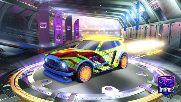 A Rocket League car design from MESSI_THEKING