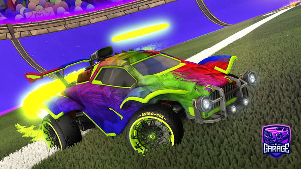 A Rocket League car design from triplecheekedup