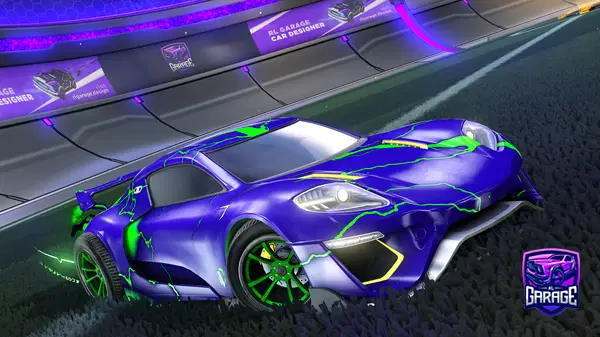 A Rocket League car design from Bikescratch