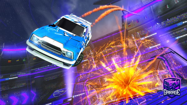 A Rocket League car design from Wheeli3nelson