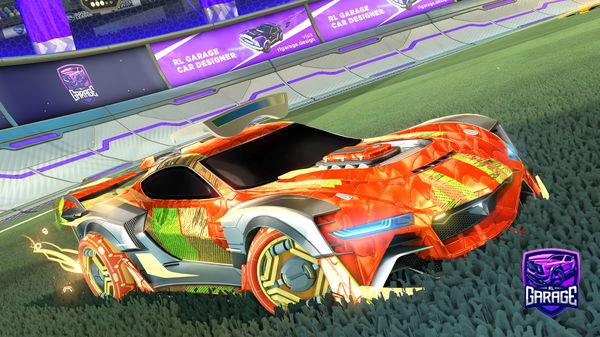 A Rocket League car design from baz_