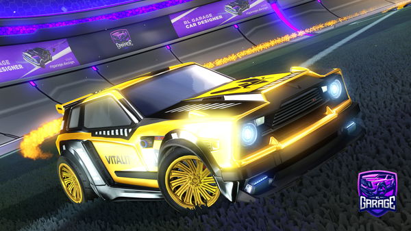 A Rocket League car design from Staggo