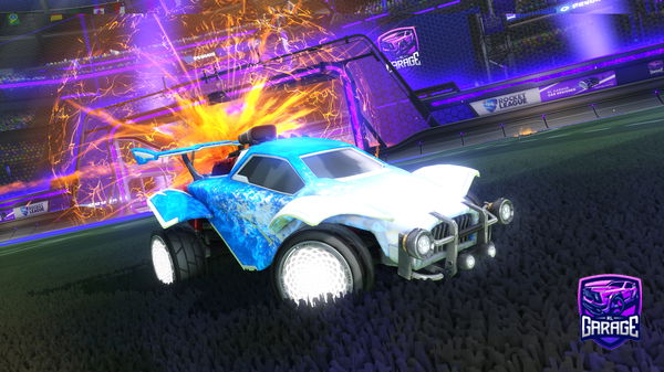 A Rocket League car design from CometClaps