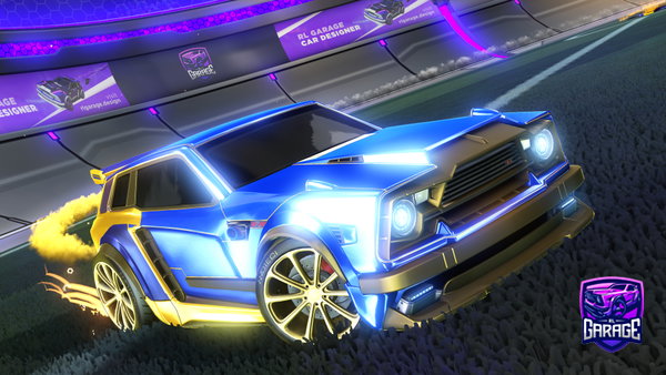 A Rocket League car design from molotovzer