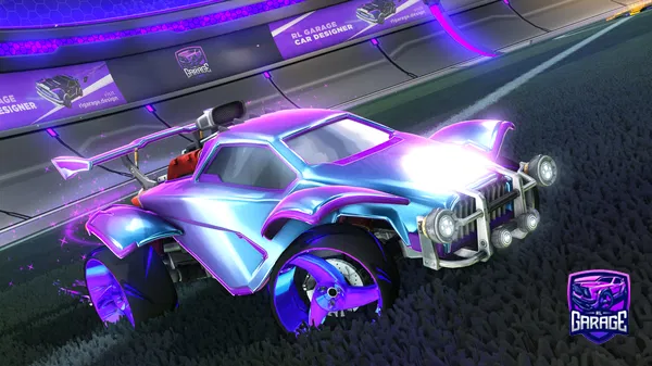 A Rocket League car design from Cosplash