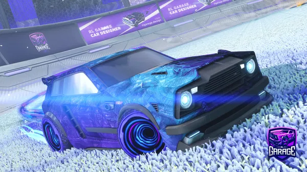 A Rocket League car design from VantablackF