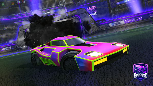 A Rocket League car design from Caffedoggo
