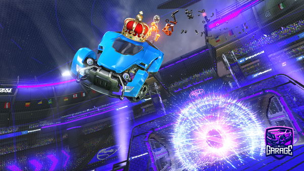 A Rocket League car design from thundery