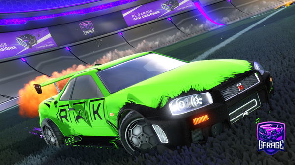 A Rocket League car design from gmgk7890