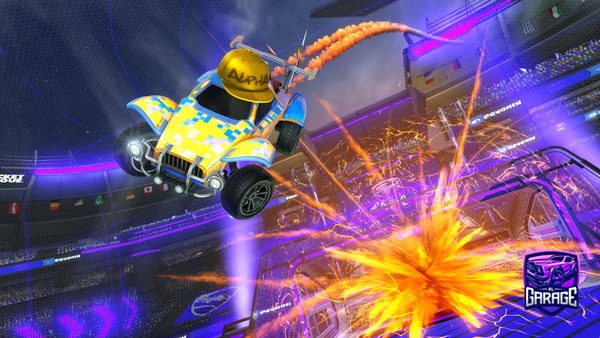 A Rocket League car design from freddietheboss