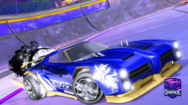 A Rocket League car design from ShadowFox001