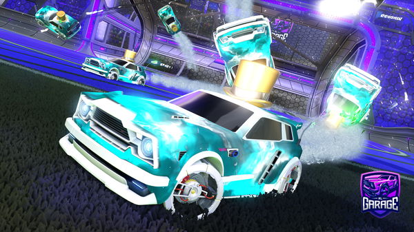 A Rocket League car design from OrangeJuice923