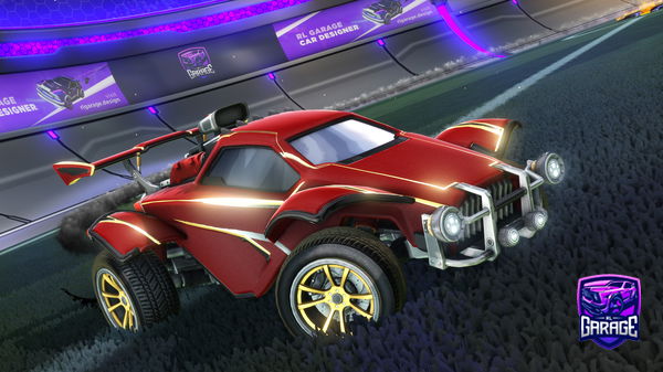 A Rocket League car design from grofak